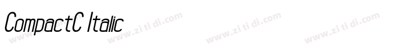 CompactC Italic字体转换